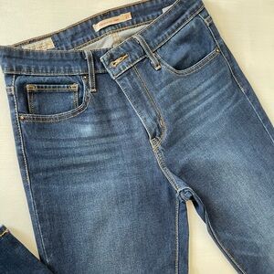 Levi's Men's Denim Jeans with Tan Accents